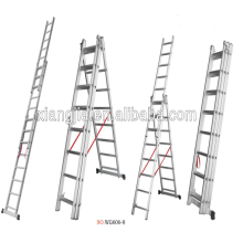 China Fábrica Multi-purpose Alumínio Super Escada, Adto grupo EN131 Alumínio Doméstico Escada de Degraus escadas de madeira decorativa